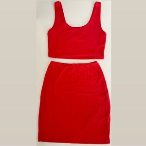 Two Piece Matching Skirt Set - Size Small